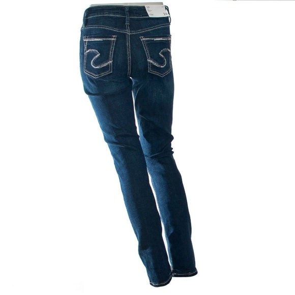Silver Jeans Avery High Rise Straight Leg Curvy - Picture 3 of 5